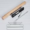 hofstein Deckenleuchte »Lipusa« längliche Deckenlampe aus Metall Schwarz und Holz, 3000 Kelvin, 1xLED 15 Watt, 1200 Lumen, über herkömmlichen Lichtschalter dimmbar Bild 5