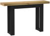 Konsolentisch, Beistelltisch, Konsole NOAIN U-Form-Beine 120x30x75 cm Massivholz Kiefer Bild 2