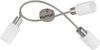 LED Deckenstrahler 3-flammig Silber mit Glas Lampenschirmen Weiß, Breite 45cm Bild 2