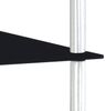 vidaXL Regal mit 3 Ablagen Schwarz 40x40x67 cm Hartglas 249509 Bild 4