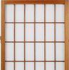 Holz Paravent 3 teilig Raumteiler Trennwand Shoji Faltbar Braun Bild 5
