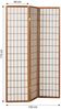 Holz Paravent 3 teilig Raumteiler Trennwand Shoji Faltbar Braun Bild 3