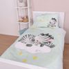Herding Baby Kinder Renforce Bettwäsche Zebra Sterne blau 100x135 cm Bild 3