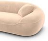XL Samtstoff Wohnlandschaft Solmare - Samtstoff - beige - Links Bild 5