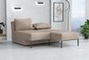 Sofa mit Schlaffunktion GORKA 3in1 – Bett, Liege & Sofa in Stoff Velo Beige Bild 3