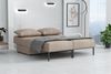 Sofa mit Schlaffunktion GORKA 3in1 – Bett, Liege & Sofa in Stoff Velo Beige Bild 4