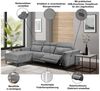 Places of Style Ecksofa Lund, L-Form, 261cm, mit man. o. elektr. Relaxfunktion und USB/ Kopfteilverstellg Bild 3