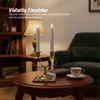 Relaxdays LED Stabkerzen 2er Set Bild 3