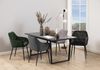 Esstisch >Amble< in schwarz, MDF, Stahl - 160x74x90cm (BxHxT) Bild 3