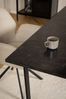 Esstisch >Amble< in schwarz, MDF, Stahl - 160x74x90cm (BxHxT) Bild 2
