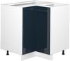 Eckunterschrank Fame-Line Dunkelblau Hochglanz 80.5 cm ohne Arbeitsplatte Vicco Bild 1