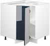 Eckunterschrank Fame-Line Dunkelblau Hochglanz 80.5 cm ohne Arbeitsplatte Vicco Bild 4