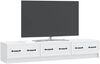 vidaXL TV-Schränk mit Schubladen Weiß 147 x 34,5 x 27 cm Holzwerkstoff 895855 Bild 3