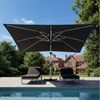 HOMALL Sonnenschirm 300x400 cm Ampelschirm mit Ständer, 360 Grad drehbar, UV-Schutz 50+, 300*400CM, φ330CM, 270*270CM, Gewicht 18-28KG, faltbar, geeignet für Garten, Terrasse, Schwimmbad Bild 5
