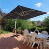 HOMALL Sonnenschirm 300x400 cm Ampelschirm mit Ständer, 360 Grad drehbar, UV-Schutz 50+, 300*400CM, φ330CM, 270*270CM, Gewicht 18-28KG, faltbar, geeignet für Garten, Terrasse, Schwimmbad Bild 2