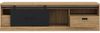 FORTE Kaszimiro TV-Unterschrank, Holzwerkstoff, Braun/Schwarz, 203,1 x 56,2 x 52 cm Bild 4