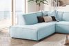 KAWOLA Sofa SAMU Ecksofa Cord hellblau Recamiere links 72 x 224 x 254 cm Bild 4