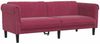 vidaXL Sofa 3-Sitzer Weinrot Samt 372589 Bild 2
