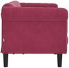 vidaXL Sofa 3-Sitzer Weinrot Samt 372589 Bild 5
