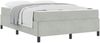 vidaXL Bettrahmen mit Matratze Hellgrau 140 x 190 cm Stoff 3399060 Bild 2