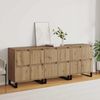 vidaXL Sideboard 3 pcs Artisan-Eiche 60 x 35 x 70 cm 3394576 Bild 4