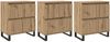 vidaXL Sideboard 3 pcs Artisan-Eiche 60 x 35 x 70 cm 3394576 Bild 2