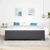 vidaXL Boxspringbett Dunkelgrau und Weiß 200 x 200 cm Cordstoff 3337483 Bild 4