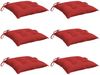 vidaXL Palettenkissen 6 Stk. Rot 50x50x7 cm Oxford-Gewebe 361527 Bild 3