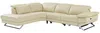Vente-unique - PUNO Sofa Leder Beige - B 239 cm x H 76 cm x L 299 cm Bild 4