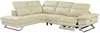 Vente-unique - PUNO Sofa Leder Beige - B 239 cm x H 76 cm x L 299 cm Bild 5