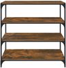 vidaXL Bücherregal Räuchereiche 100x33x100 cm Holzwerkstoff und Stahl 819359 Bild 5