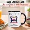Momentals Tasse Liebe – „Du bist mein Pinguin“ – Ich liebe Dich Geschenk Partner, Gratis Versand · Links-&Rechtshänder · Spülmaschinenfest Bild 3