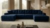 Ecksofa MODENA 320 cm x 185 cm – Stoff: VELUTTO Blau 11 Farbe: Blau Bild 3