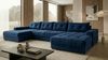 Ecksofa MODENA 320 cm x 185 cm – Stoff: VELUTTO Blau 11 Farbe: Blau Bild 2