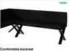MEBLINI Eckbank für Esszimmer mit ausziehbarem Tisch - Küchenbank - Essecke - Sitzecke Küche - PETER - X-Beine 142x196x87cm Links - Graphit Samt/B Weiß Matt Bild 5