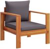 vidaXL 5-tlg. Garten-Sofagarnitur mit Kissen Massivholz Akazie 3214862 Bild 5
