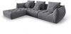 Micadoni Ecksofa Bloom 2-Sitzer Strukturierter Stoff Grau Bild 2