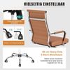 Bürostuhl Ergonomisch mit Wippfunktion bis 150 kg belastbar Braun Bild 5