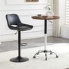 Beistelltisch B 70 x T 70 x H 73,5-98,5 cm, höhenverstellbar, rollbar, MDF in Nussbaumoptik Bild 4