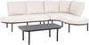 POLLINA 4-Sitzer Gartensofa mit Tisch Schwarz Metall Bild 5