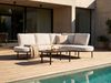 POLLINA 4-Sitzer Gartensofa mit Tisch Schwarz Metall Bild 3