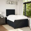 vidaXL Boxspringbett mit Matratze Schwarz 120x200 cm Samt 3293184 Bild 4