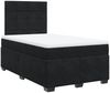 vidaXL Boxspringbett mit Matratze Schwarz 120x200 cm Samt 3293184 Bild 3