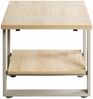 Beistelltisch >47777< in eiche / grau - 45x45x45cm (BxHxT) Bild 5