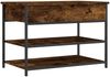 vidaXL Schuhbank Räuchereiche 70x42,5x50 cm Holzwerkstoff 839030 Bild 2