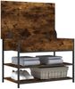 vidaXL Schuhbank Räuchereiche 70x42,5x50 cm Holzwerkstoff 839030 Bild 5