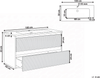 Wandmontierter Waschbeckenunterschrank mit Waschbecken BAHIA Grau Bild 2