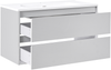 Wandmontierter Waschbeckenunterschrank mit Waschbecken BAHIA Grau Bild 4