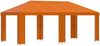 vidaXL Garten Pavillon 6 x 3 m Orange Polyester und Stahl 190 3376015 Bild 2