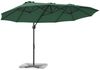 vidaXL Sonnenschirm Grün 372 x 198 x 243 cm Polyester und Aluminium 42003376 Bild 3